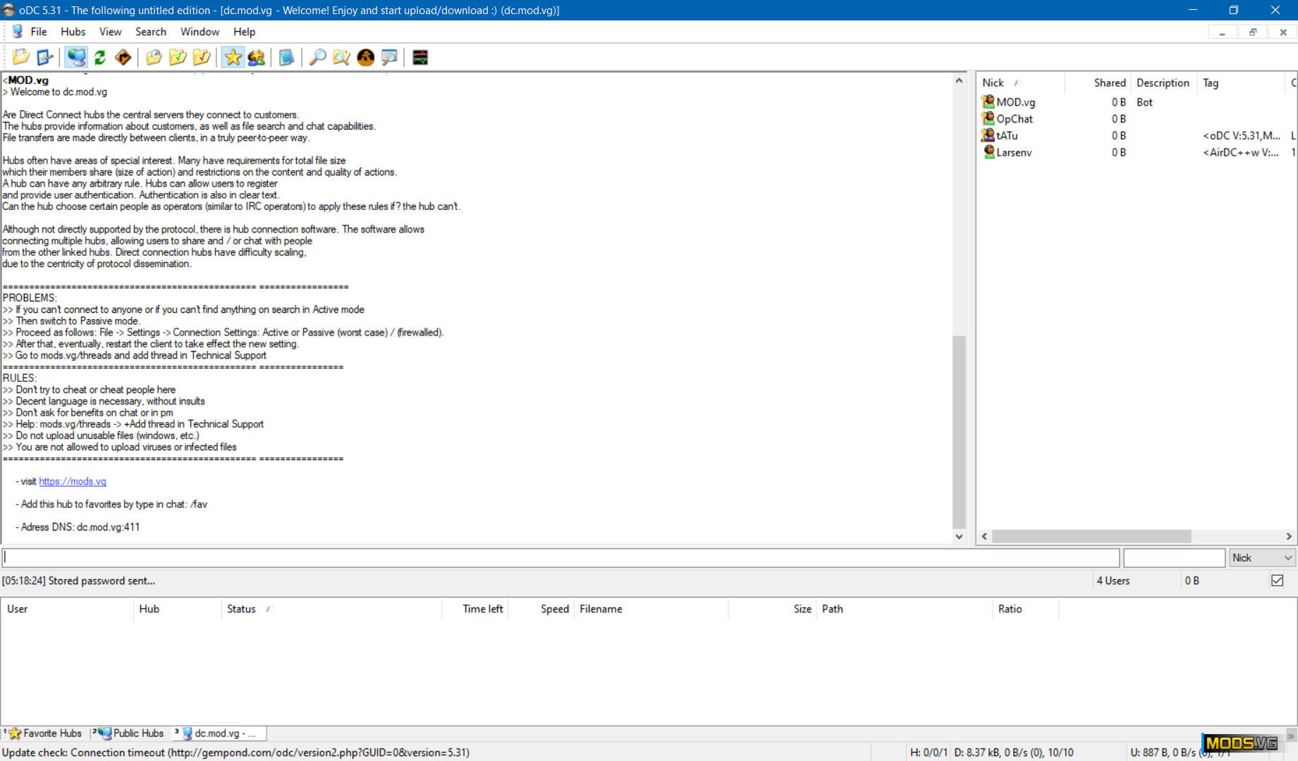 oDC - DC++ Client (Files - Programs)